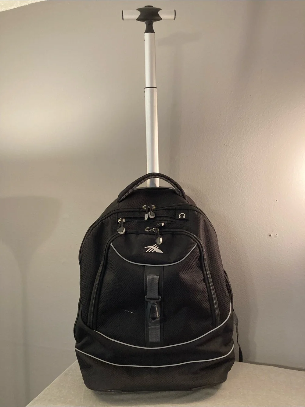 High Sierra Wheeled Backpack In Black